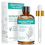 ENYORLI Eucalyptus Essential Oil 3.38 fl oz Christmas Gift for Women Men 100% Natural for Skin, Sauna, Aromatherapy, Diffuser and Humidifier