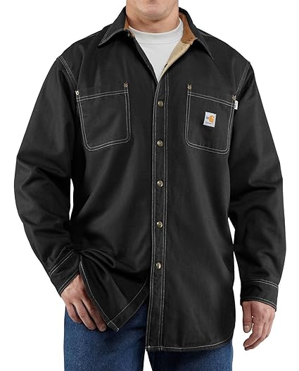 Carhartt Men's Flame Resistant Canvas Shirt Jacket