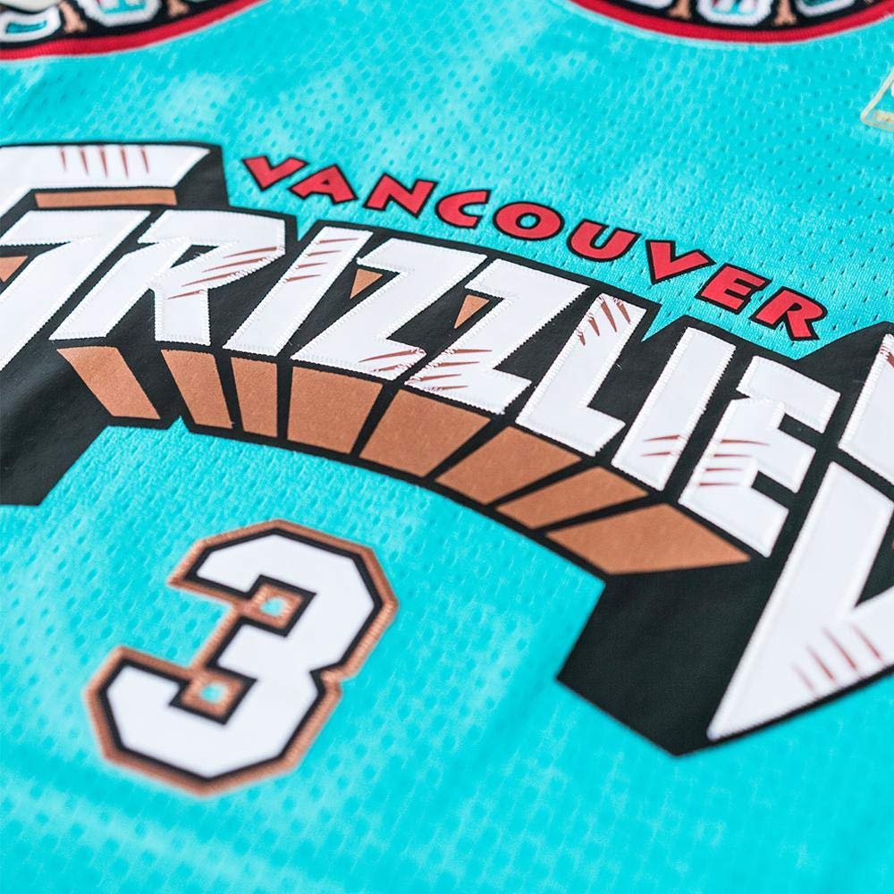 Mitchell & Ness Abdur Rahim 3 Replica Swingman Vancouver Grizzlies NBA Jersey Teal HWC Basketball Trikot