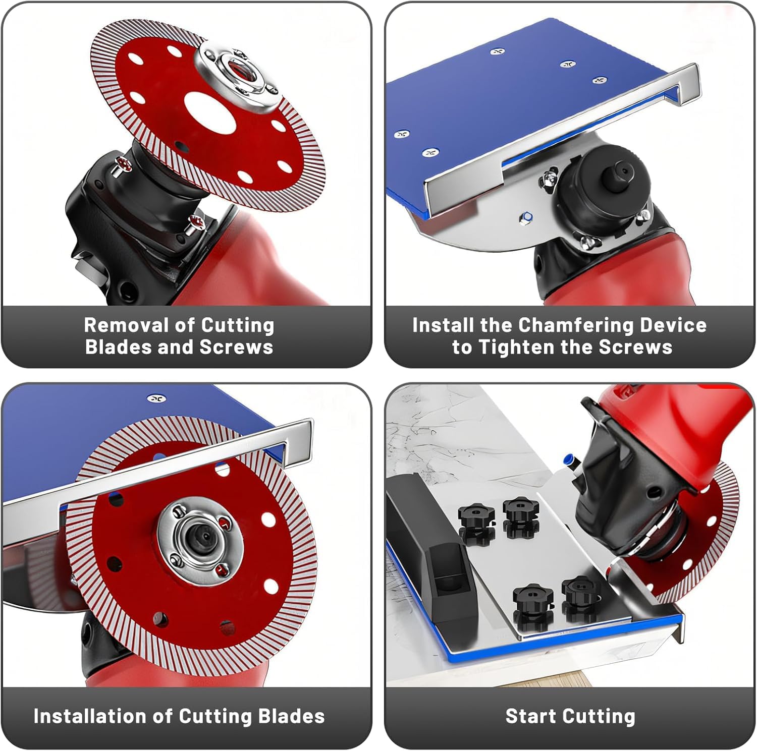 45 Degree Tile Chamfering Tool, Angle Grinder Stand - Image 4