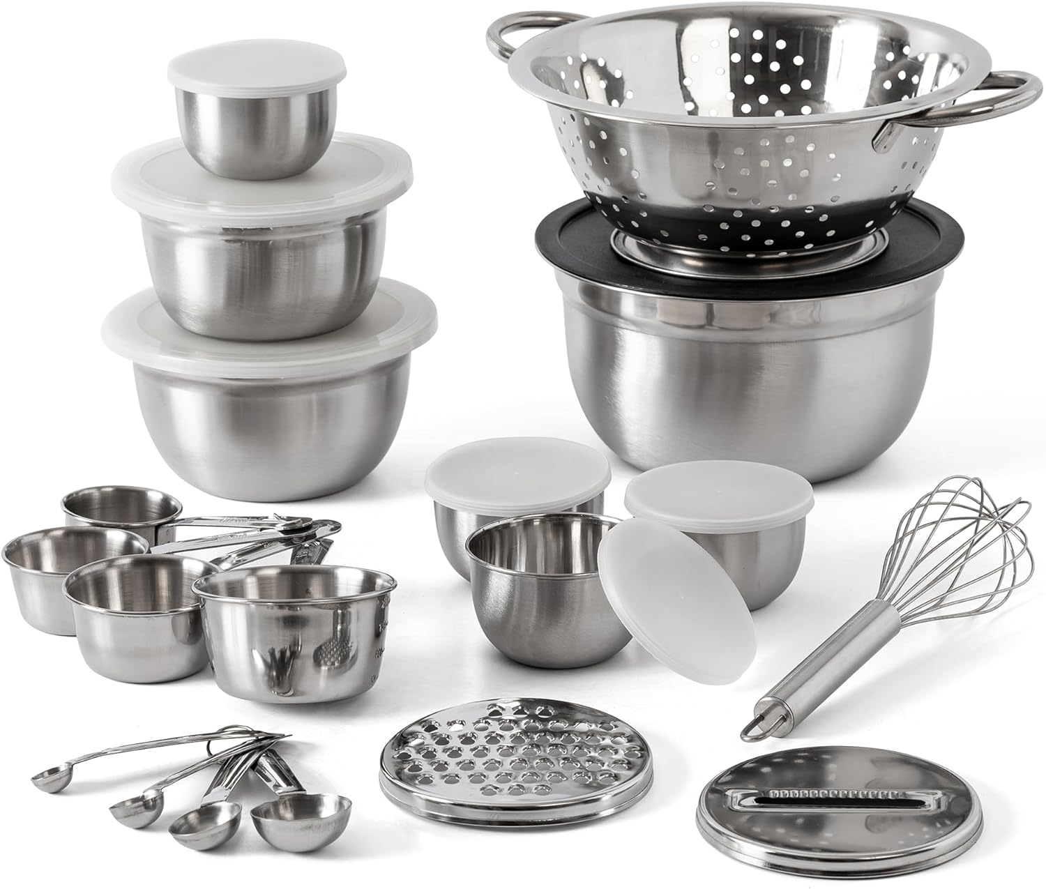 Oster Tobias Stainless Steel 27-Piece Cooking Tool Set with Lids