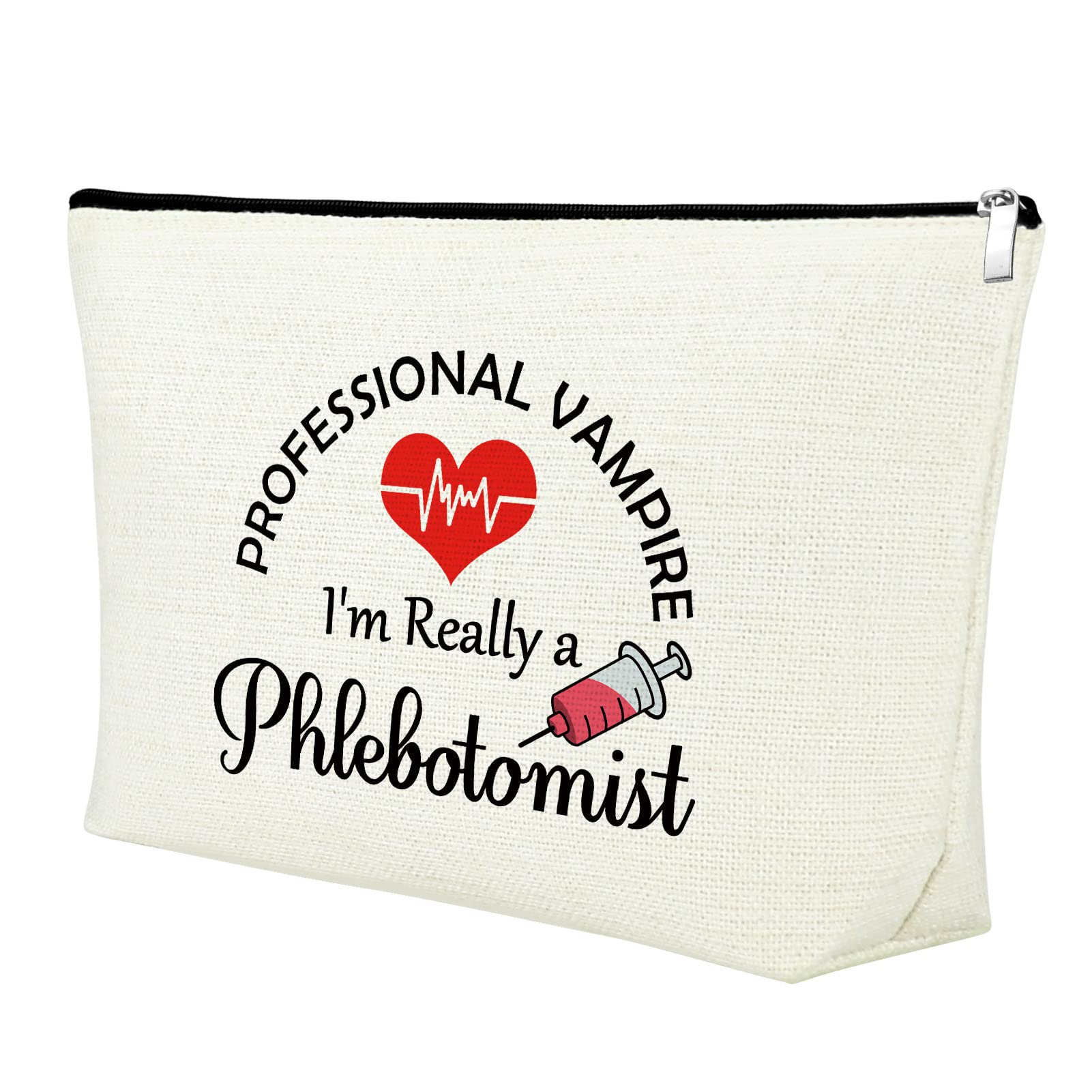 Mxrymvu Phlebotomist Gifts for Women Makeup Bag Funny Phlebotomy Gifts Phlebotomy Graduation Gift Cosmetic Bag Nurses Practitioner Week Gifts