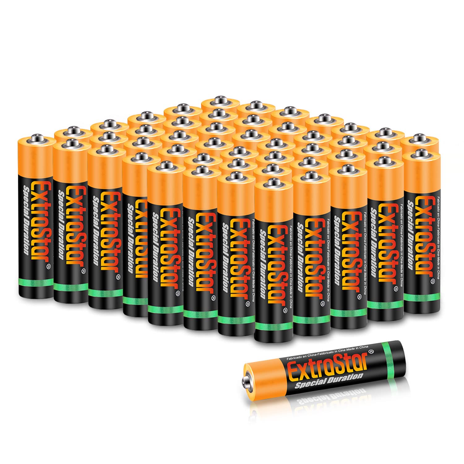 EXTRASTAR Batería de Alcalinas AAA LR03 de 1,5 Voltios, 1300mAh No7 Pilas, Gama Performance, No Se Puede Cobrar, 24Pcs — view 9