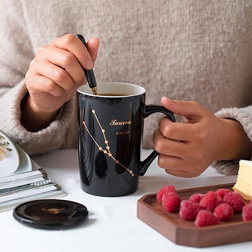 Miniatura 5 de Fullcci-15oz Creative Constellation Aquarius - Taza de café con capacidad para mejorar la taza de té para jugo de leche de cacao y agua