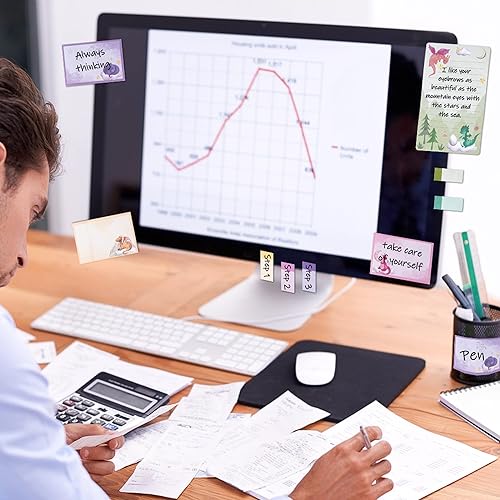 Miniatura 10 de B1ykin Juego de notas adhesivas para videojuegos, 550 hojas de juego en blocs de notas autoadhesivas, pestañas de separación de videojuegos