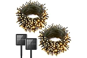 92 ft 240 LEDs Solar String Lights Waterproof Warm White Outdoor