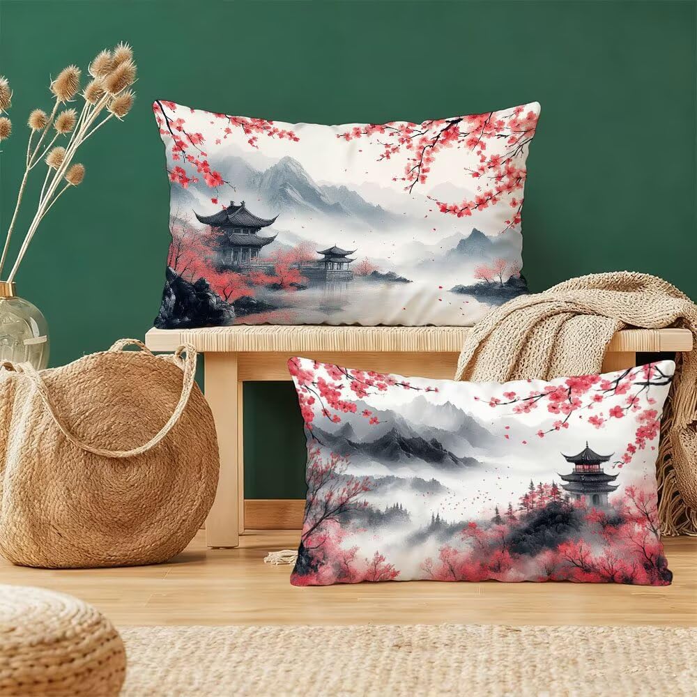 Housse coussin oreiller avec fermeture éclair invisible lit et salon