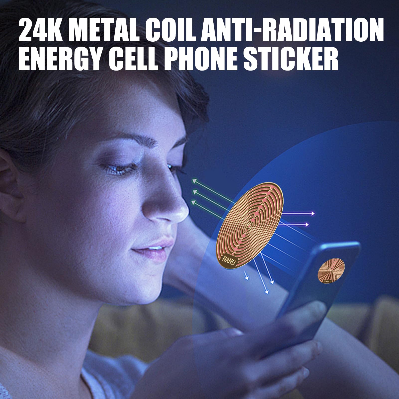 Pack 2 Adesivi Anti-Radiazione Per Cellulari E Dispositivi Elettronici, Diametro 2,6 Cm - Protezione EMF - Foto 10