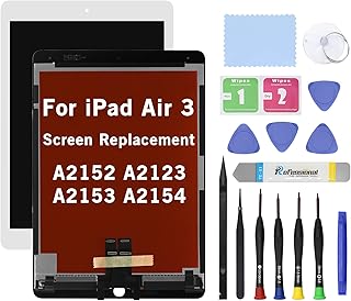 10.5" Screen Replacement for iPad Air 3 (3rd Gen) 2019 A2152 A2123 A2153 A2154 LCD Display Glass Touch Digitizer Premium Kit with Tools - White