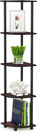 Furinno TurnnTube - Estantería esquinera de 3 niveles multi-propósito