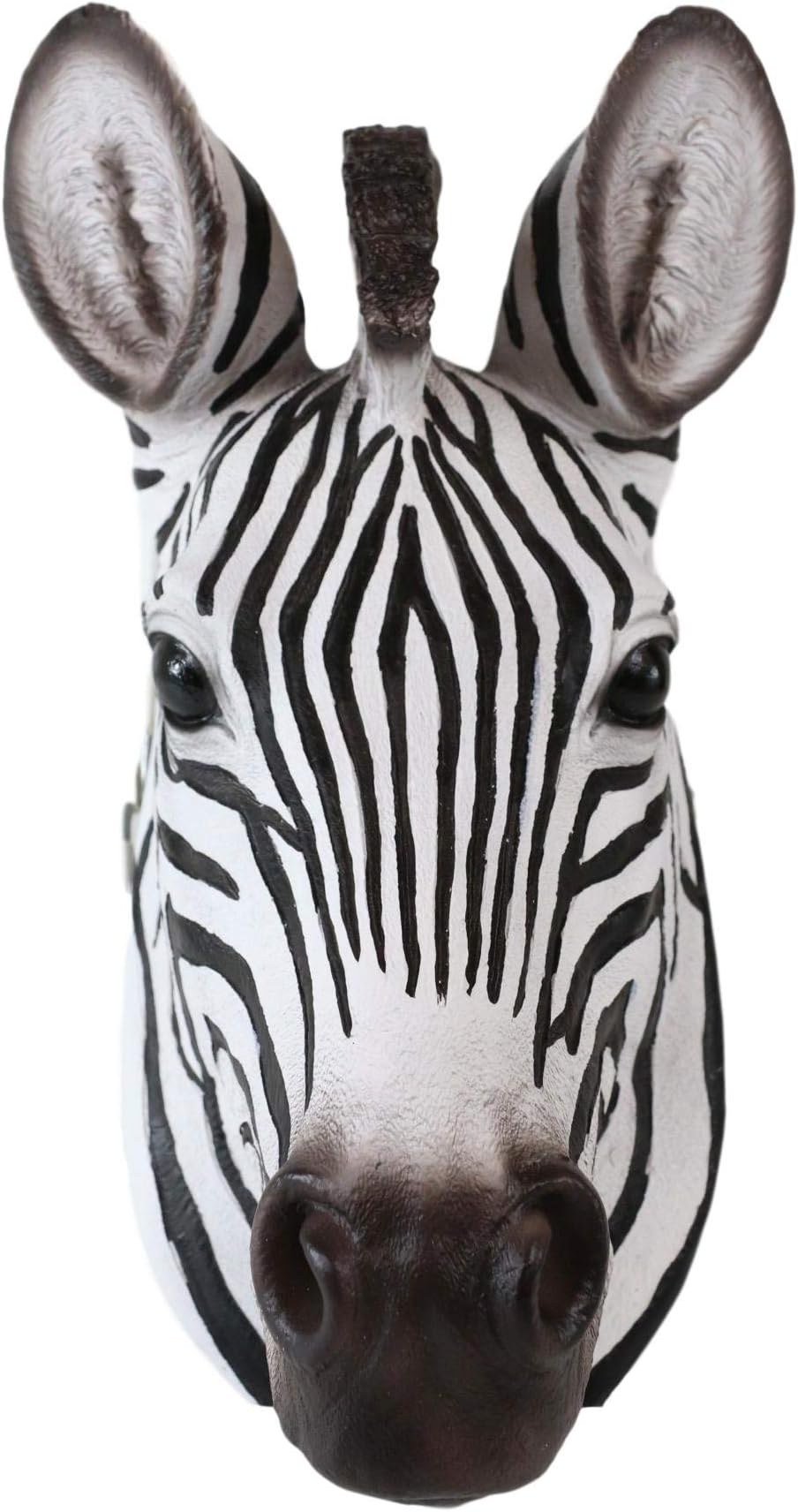Ebros Gift Safari Zebra Horse Bust Wall Mount Sculpture Plaque 9.5" Tall