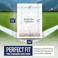 Vista 4 de Fundas de centavo prémium para tarjetas de intercambio, fundas suaves para tarjetas de béisbol, funda de plástico ultra transparente para tarjetas