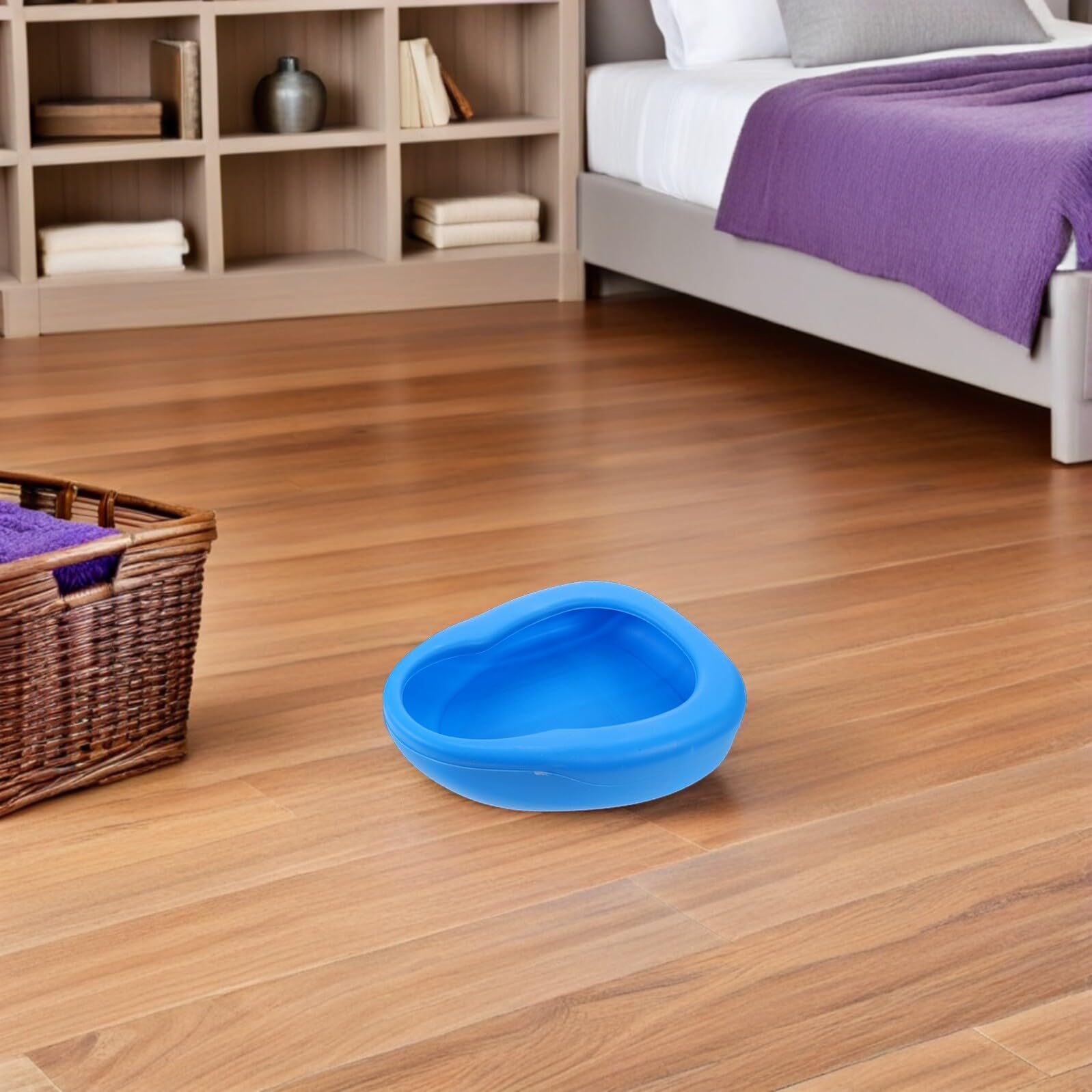 Padella da Letto per Adulti 2 Pezzi in Plastica Rinforzata | Bordo Ampio, Fondo Rinforzato, Design Ispessito, per Uomini e Donne Anziani, Uso Casa