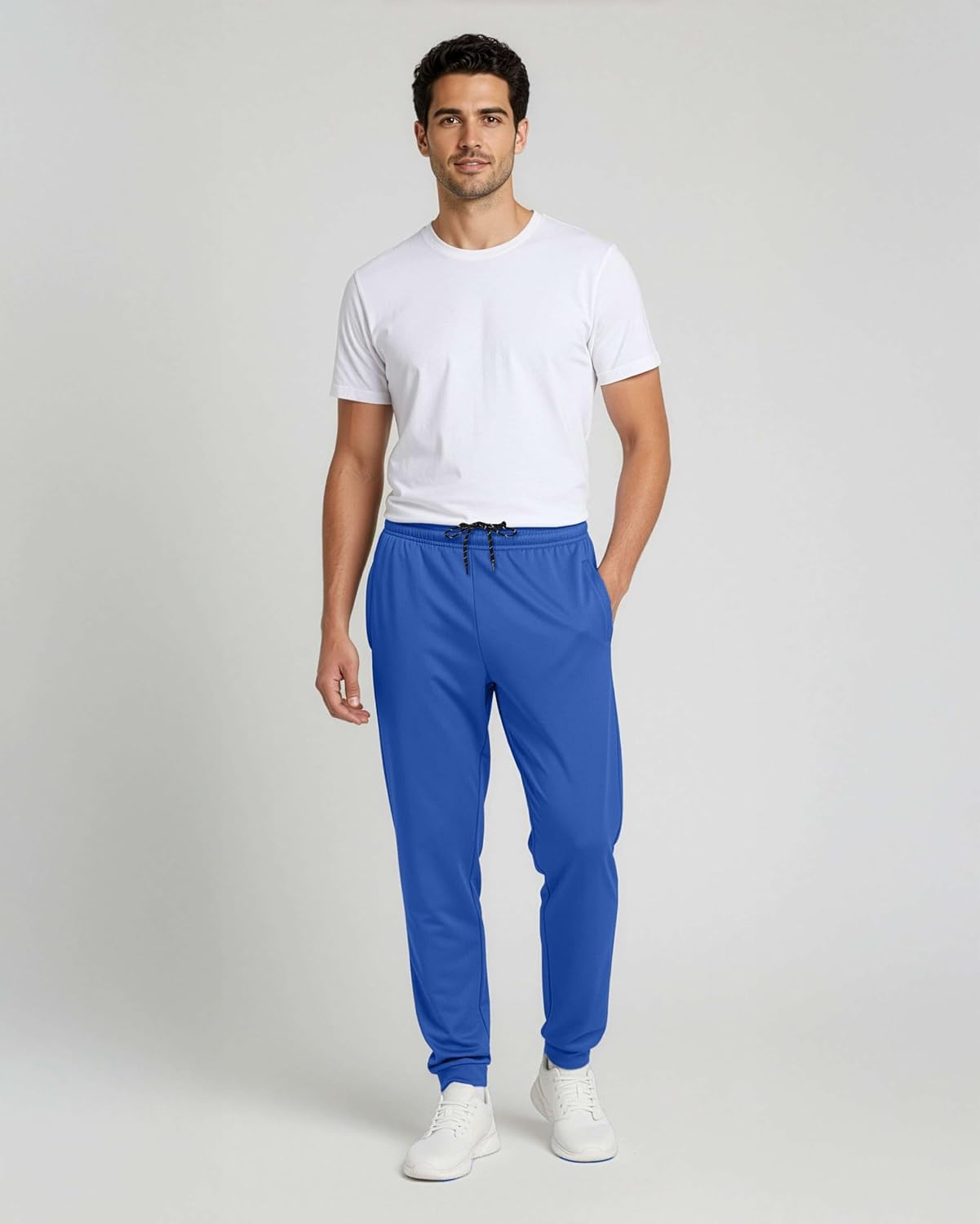 Real Essentials 3 Pack: Men's Mesh Jogger | Athletic Sweatpants with Pockets | Active Track Gym Workout Pant (Big & Tall) - Image 4