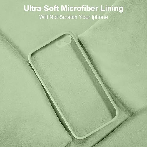 Miniatura 6 de Vooii Funda para iPhone SE 20223rd2020, iPhone 87, silicona líquida mejorada con bordes planos protección de cámara forro de microfibra suave