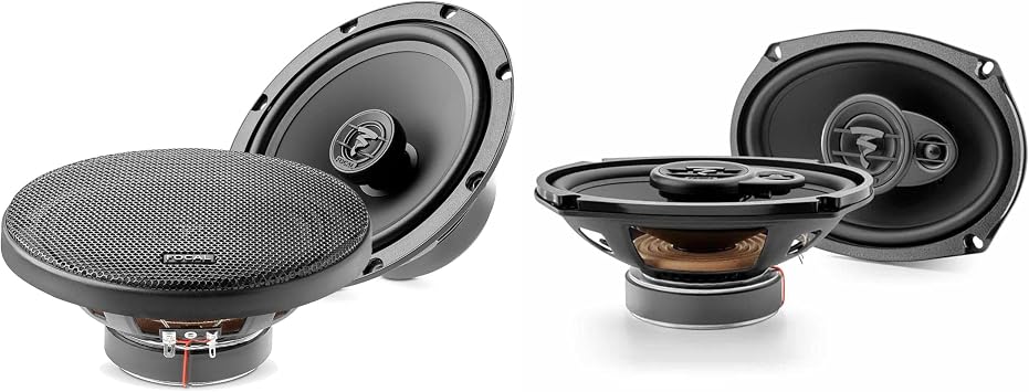 Focal Speaker Bundle - One Pair of ACX690 6" X 9" 3-Way Coaxial Kit, One Pair of ACX165 6.5" 2-Way Coaxial Kit