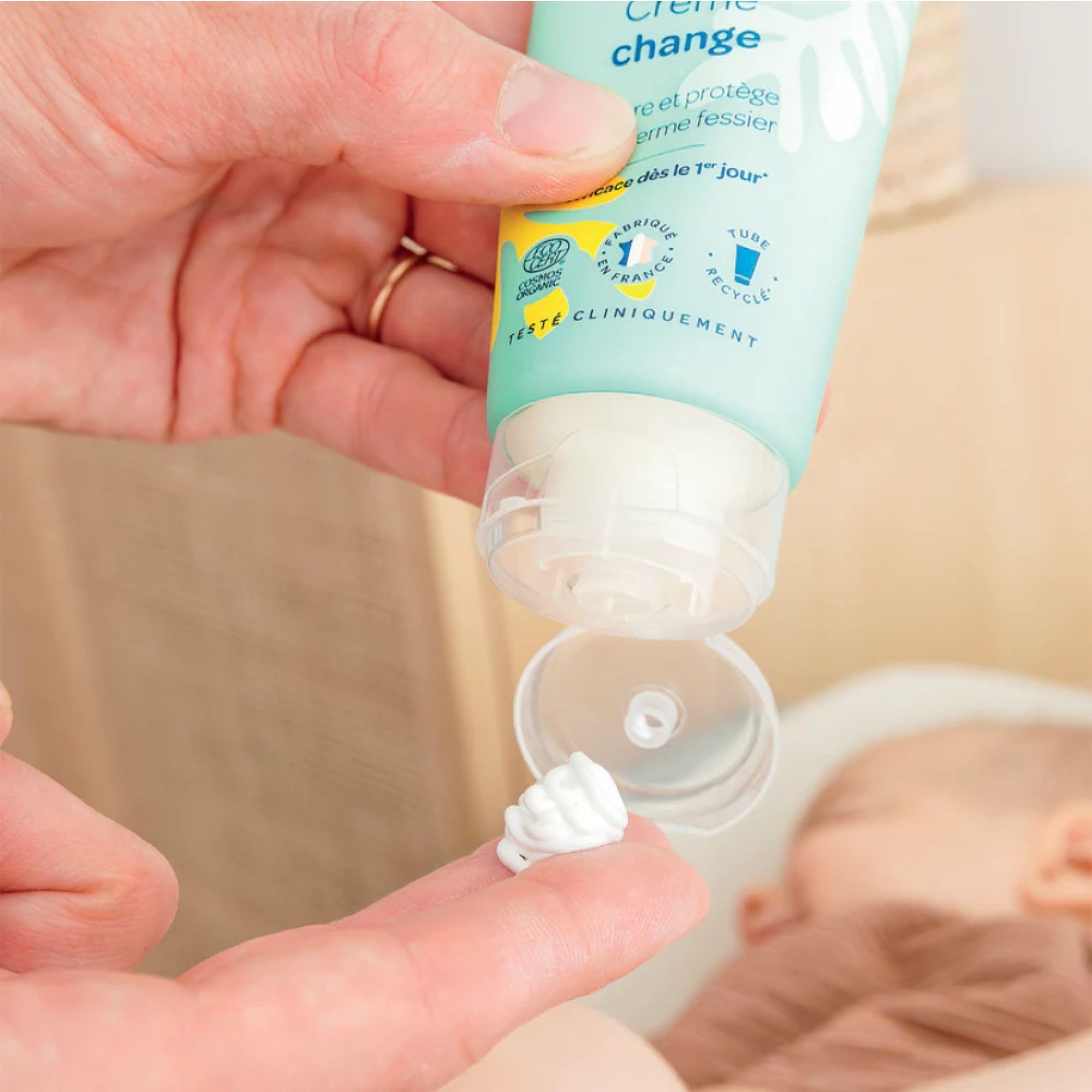 BIOLANE - Creme de change Certifié BIO - Soulage et Répare - Irritations et rougeurs du siège - Bébé - Ingrédients d'origine naturelle - Fabriqué en France