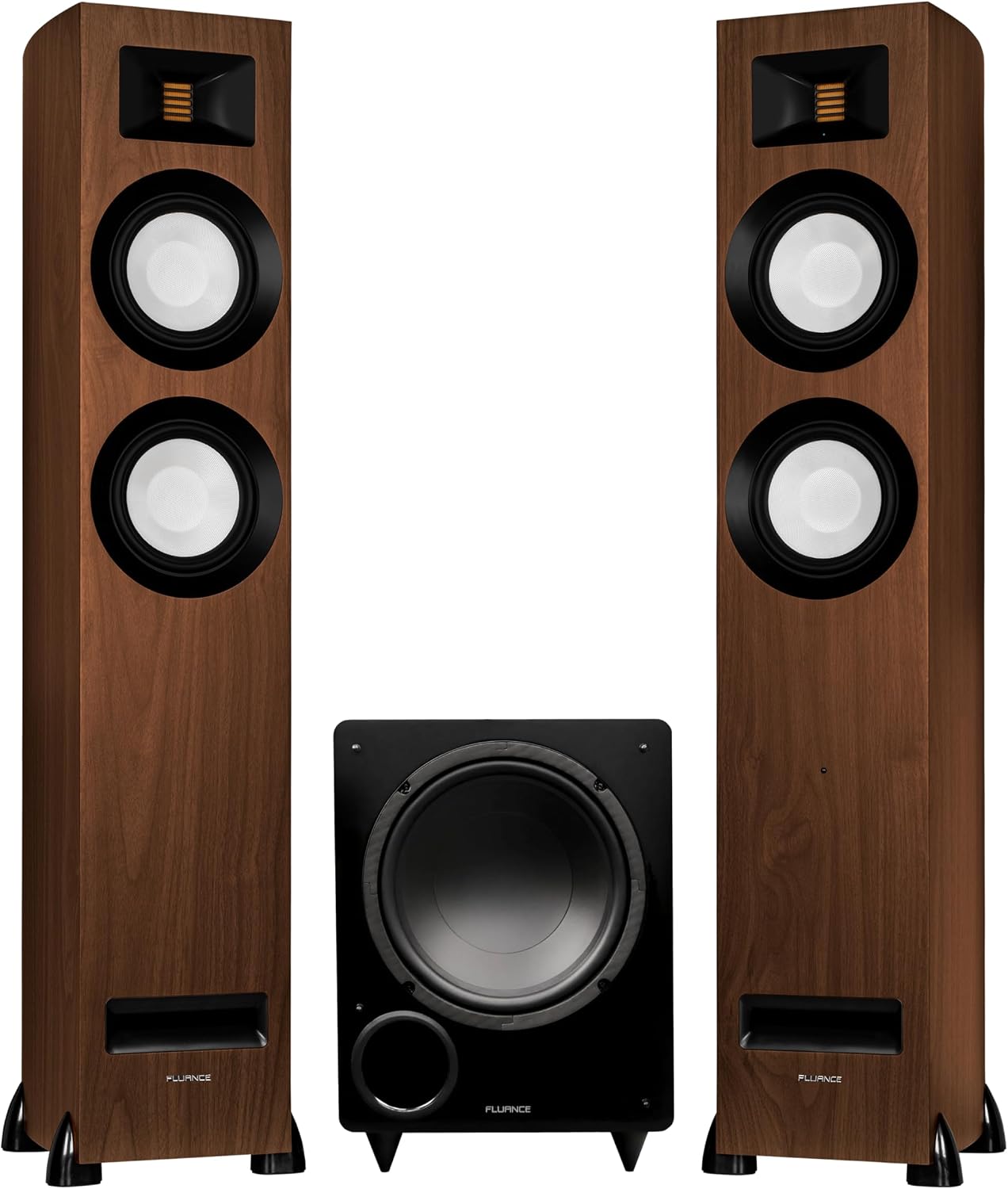 Fluance Ri91 Reference Tower Speakers with AMT Tweeters, DB10 Subwoofer, 150W