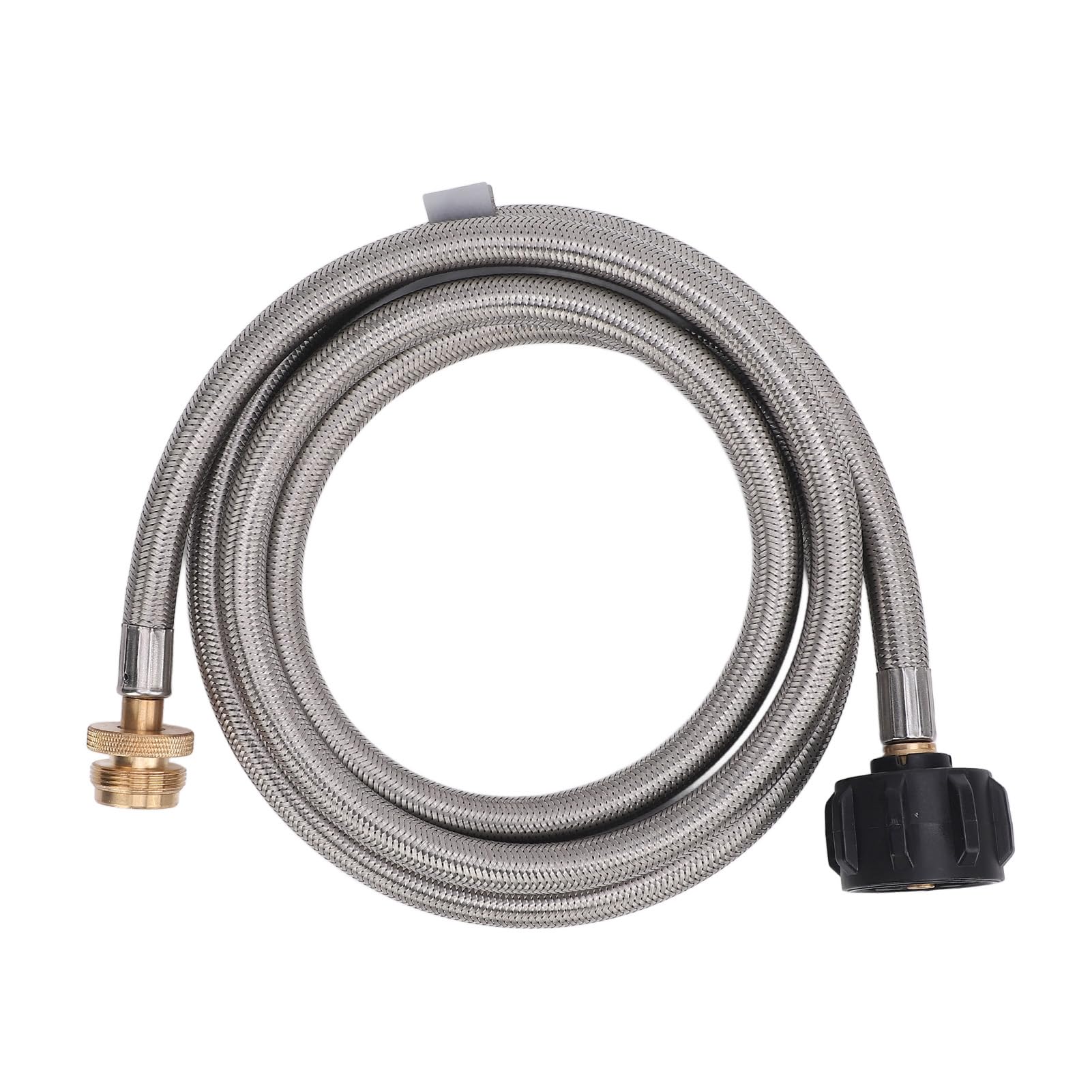 Manguera de Gas de 5 Pies Adaptador de Acero Inoxidable Extensión de la Manguera de Tubos de Gas para el Calentador de Amigo Q Griddles con Accesorios de Latón de Servicio Pesado