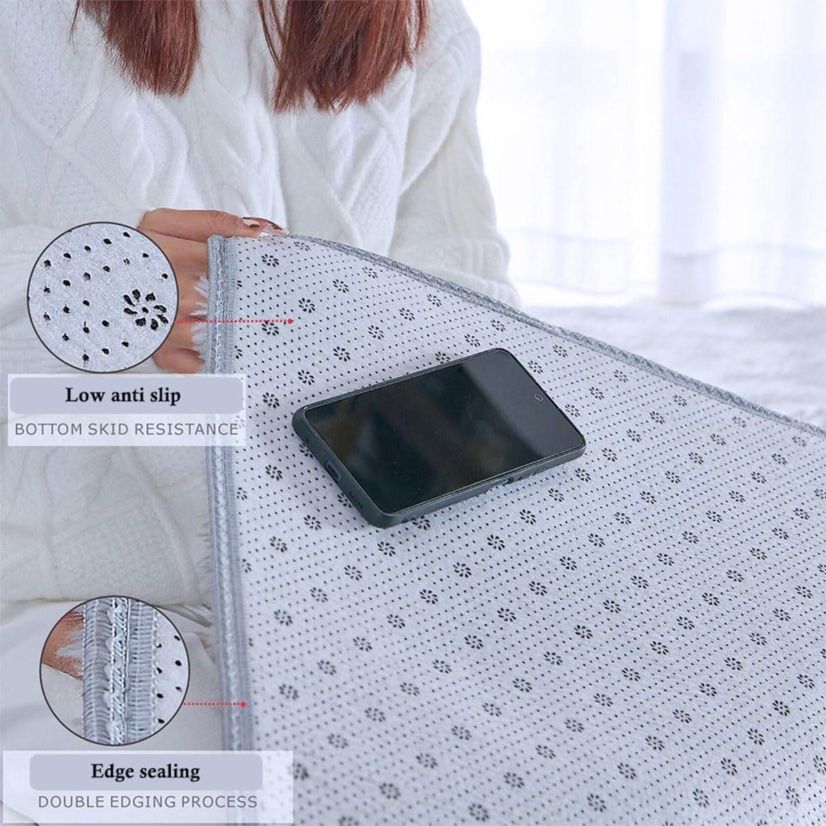 Tie-Dyed Light Gray Rug for Bedroom Living Rooms,Large Shag Area Rugs Larger Than 2 x 6 feet,Gray Fluffy Anti-Slip Carpets Mats Kids Room Dorm Home Decor,Customizable