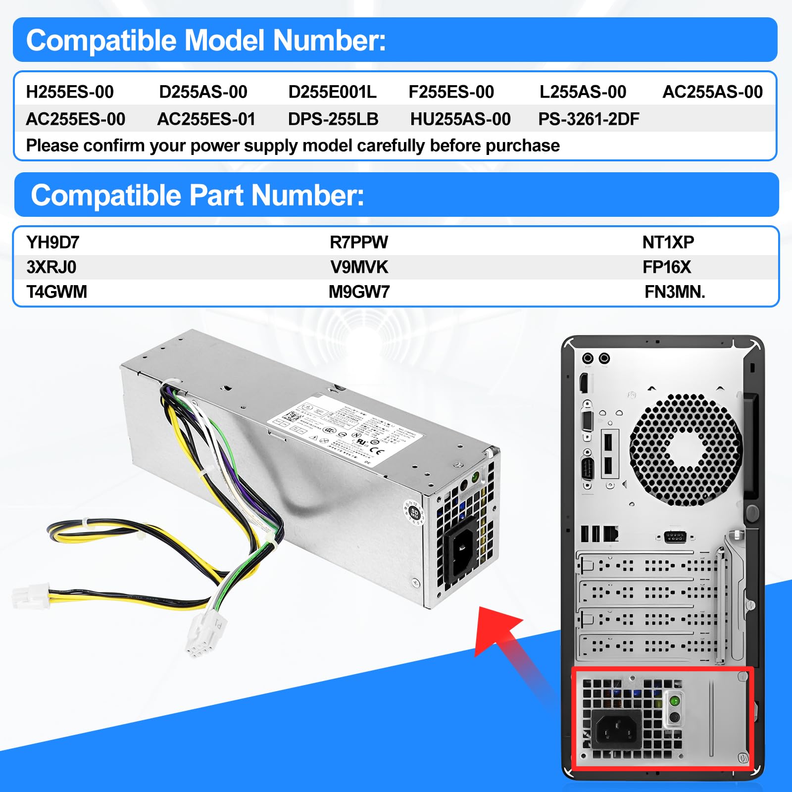 POINWER NT1XP YH9D7 255W 電源 Dell Amazon | POINWER NT1XP YH9D7 255W 電源 電源 Dell オプティ