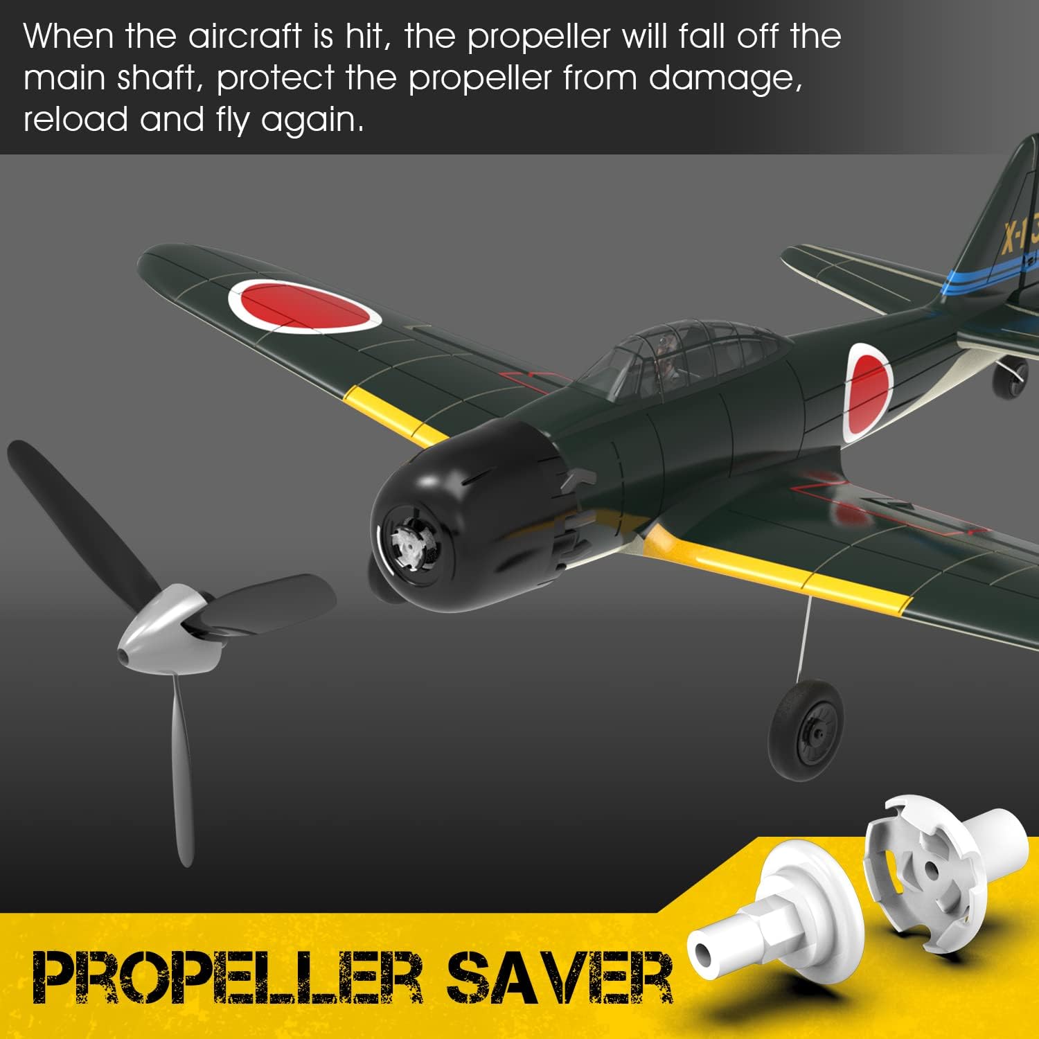 Buy ANTSIR A6M Zero WW2 RC Airplane for Adults - 4CH Remote