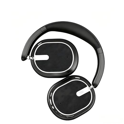 Hybrid Active Noise Cancelling Bluetooth Headphones, Over Ear Wireless Headphones with 120H Playtime, Hi-Res Audio, Deep Bass, Memory Foam Ear Cups for Home Office Travel