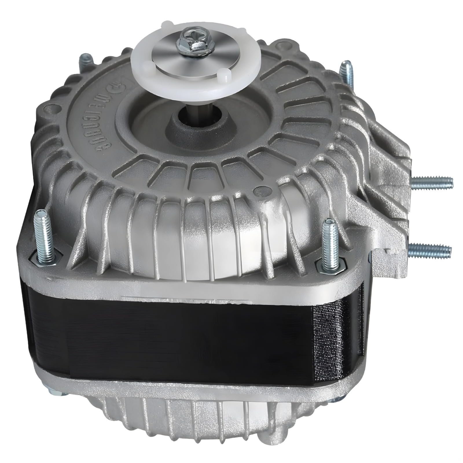 Motor de ventilador de condensador de 1/4 para refrigeradores, 1075 RPM, acero inoxidable, protección contra sobrecalentamiento, fácil instalación incluida
