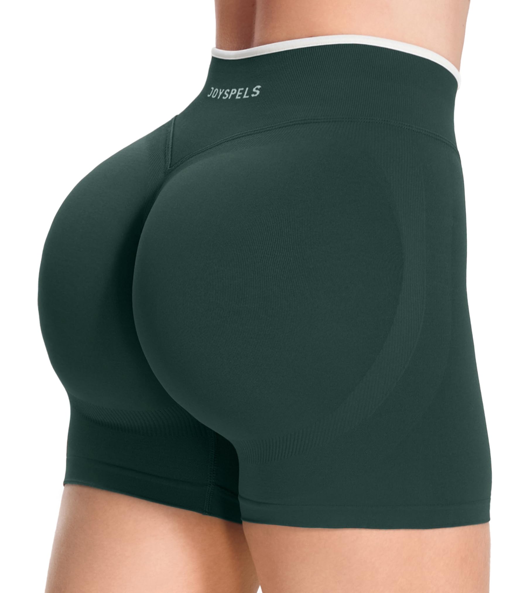 JOYSPELS Damen Scrunch Sport Shorts, Nahtlose Leggings Gym Sporthose Kurze Radlerhose Push Up Leggins für Sommer
