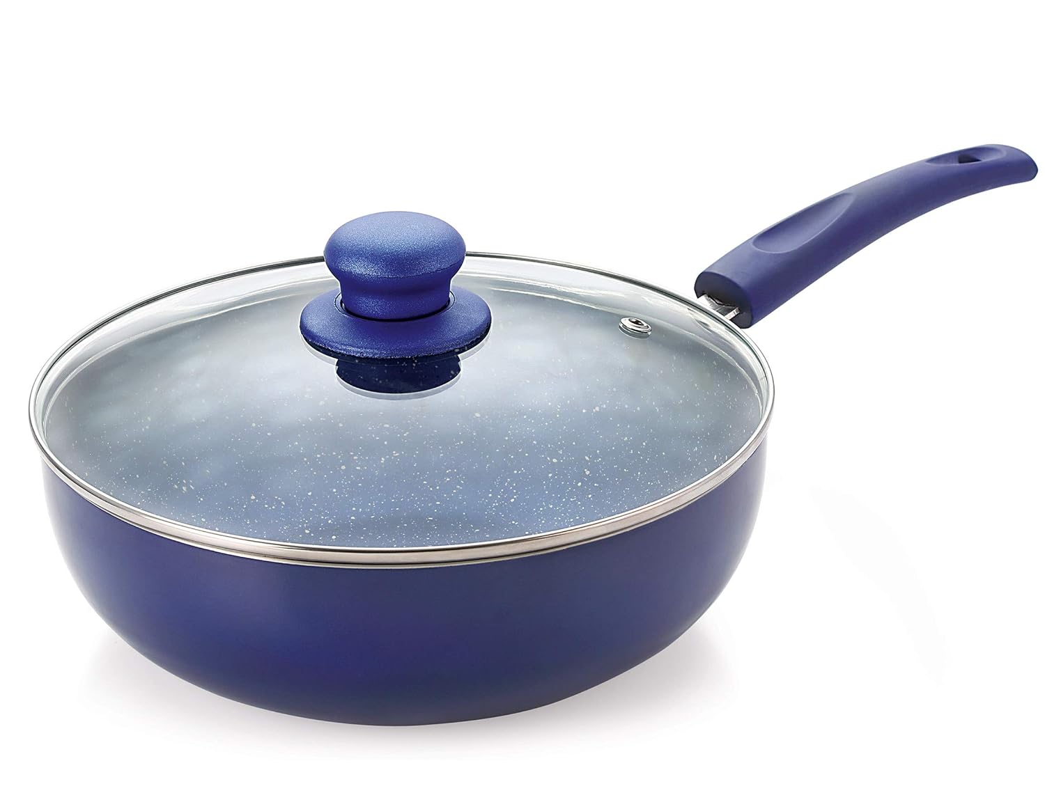 Nirlon Bling Non-Stick Induction Kadhai 24 cm, 3 L, with Glass Lid at ₹1,042 (70% Off) – Amazon