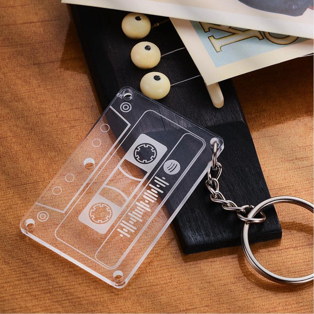 WEHATKE Customised Spotify Keychain with Old Cassette Recorder Design | add Your fav Song (B0BHGSZBJL) Amazon Price History, Amazon Price Tracker