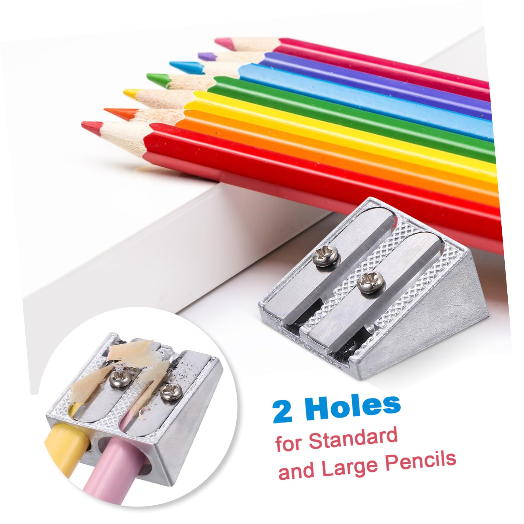 OSALADI 5 Sätze Bleistiftspitzer Aus Aluminiumlegierung Für Kompakter Bleistiftschärfer Bleistiftspitzer Für Das Klassenzimmer Masse Anspitzer 20 Stück * 5
