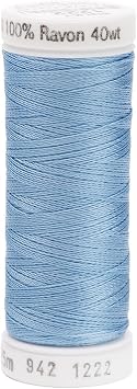 Sulky Rayon Thread for Sewing, 250-Yard, Light Baby Blue