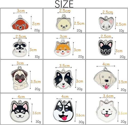 Miniatura 2 de Llavero de perro, llavero colgante para mascotas, llavero de metal para amantes de los perros, decoración colgante de bolsa