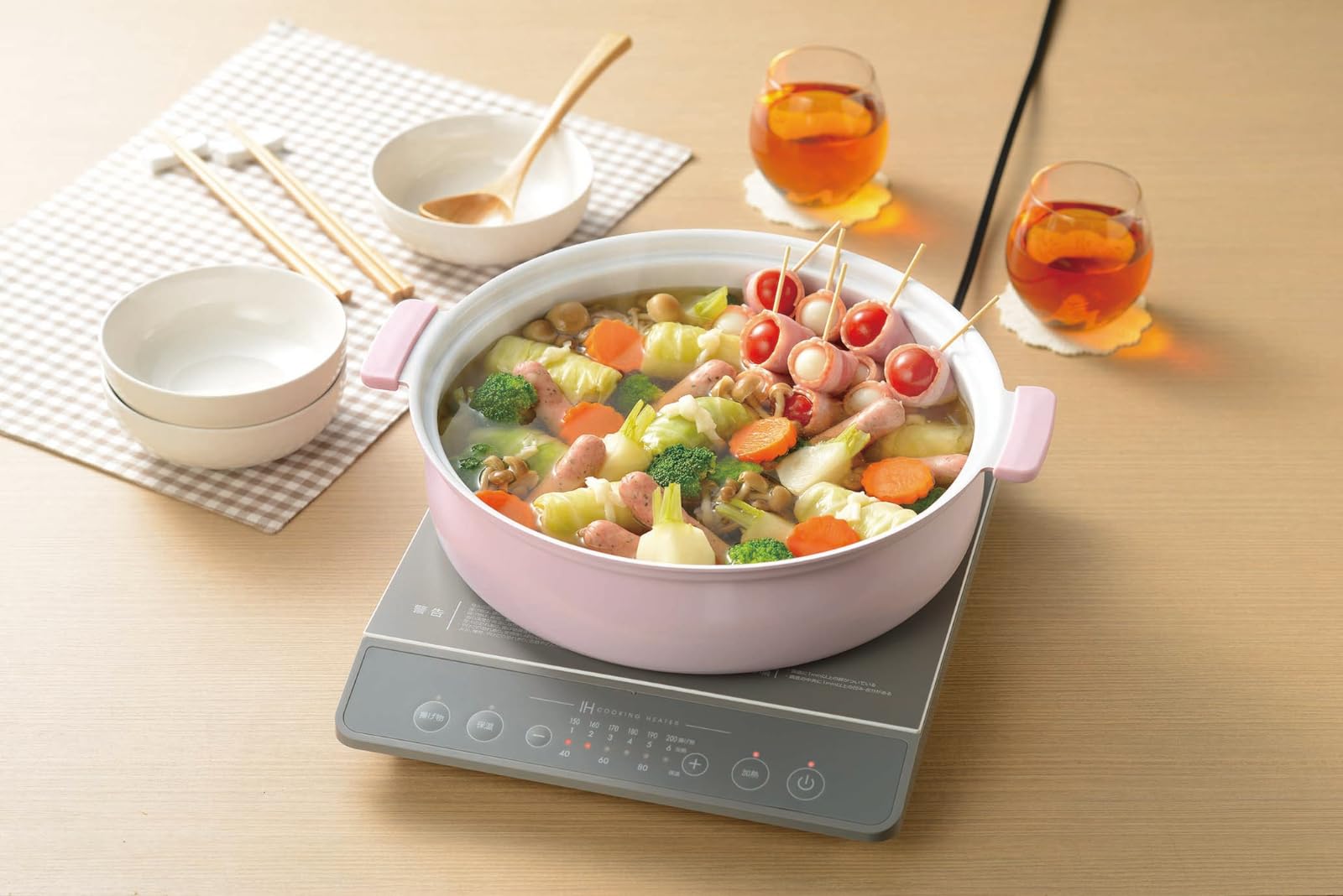 Amazon.co.jp: カクセー(Kakusee) 卓上鍋 28cm 4~5人用 両手鍋