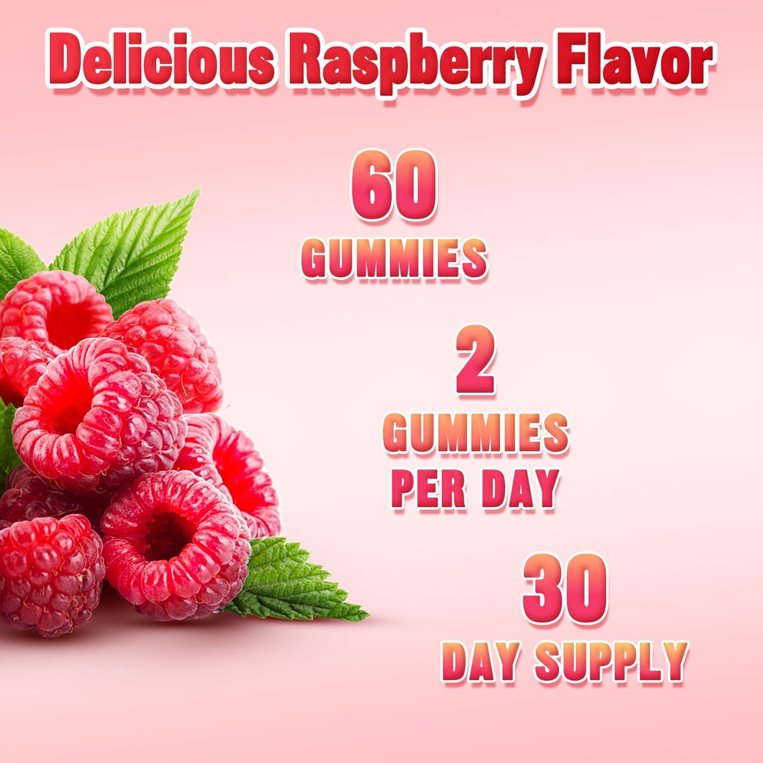 Potassium Citrate Gummies for Adults Men & Women, Potassium Supplement for Support Leg Cramps, Muscle Health & Electrolyte Balance, Vegan, Raspberry Flavor, 60 Count - Image 8