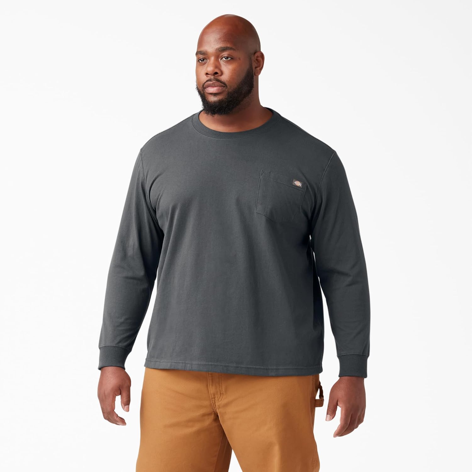 Dickies Men's Big and Tall Long Sleeve Heavyweight Crew Neck - Image 7