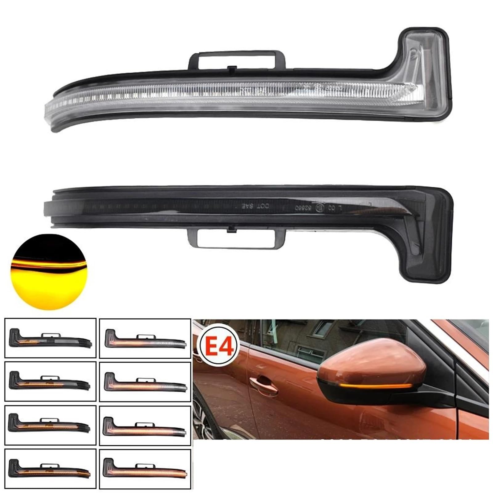 pour Peugeot 3008 P84 5008 T87 2017-2021 Clignotants