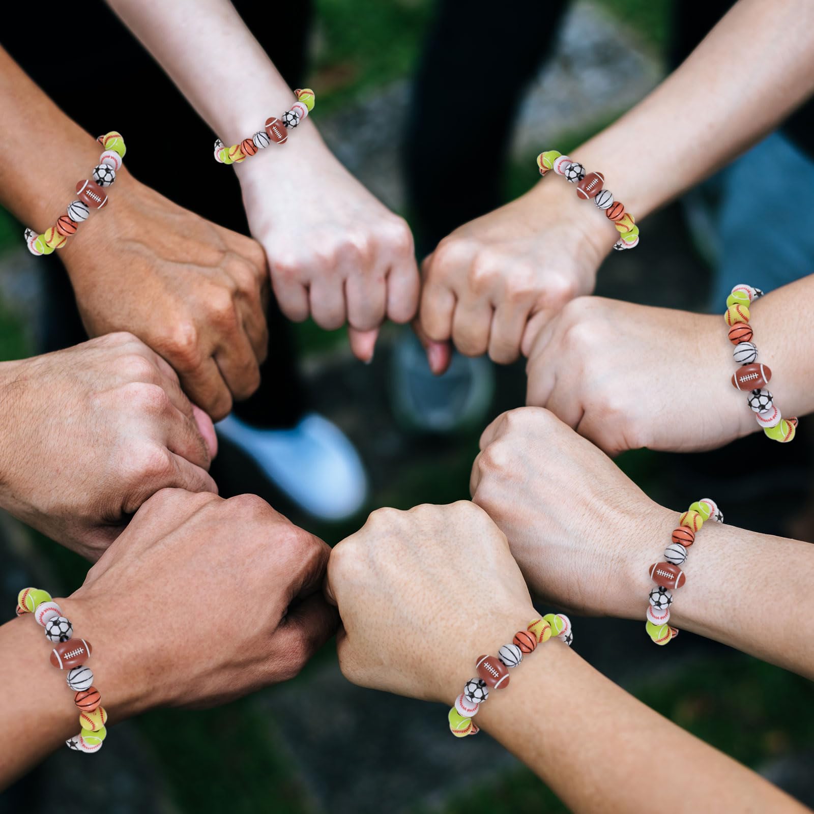 DIY Bastelset Mit 328 Acryl-Sportperlen – Fußball, Baseball, Basketball – Aufbewahrungsbox Mit Fächern – Kreatives Armband-Set Für Kinder Und Erwachsene