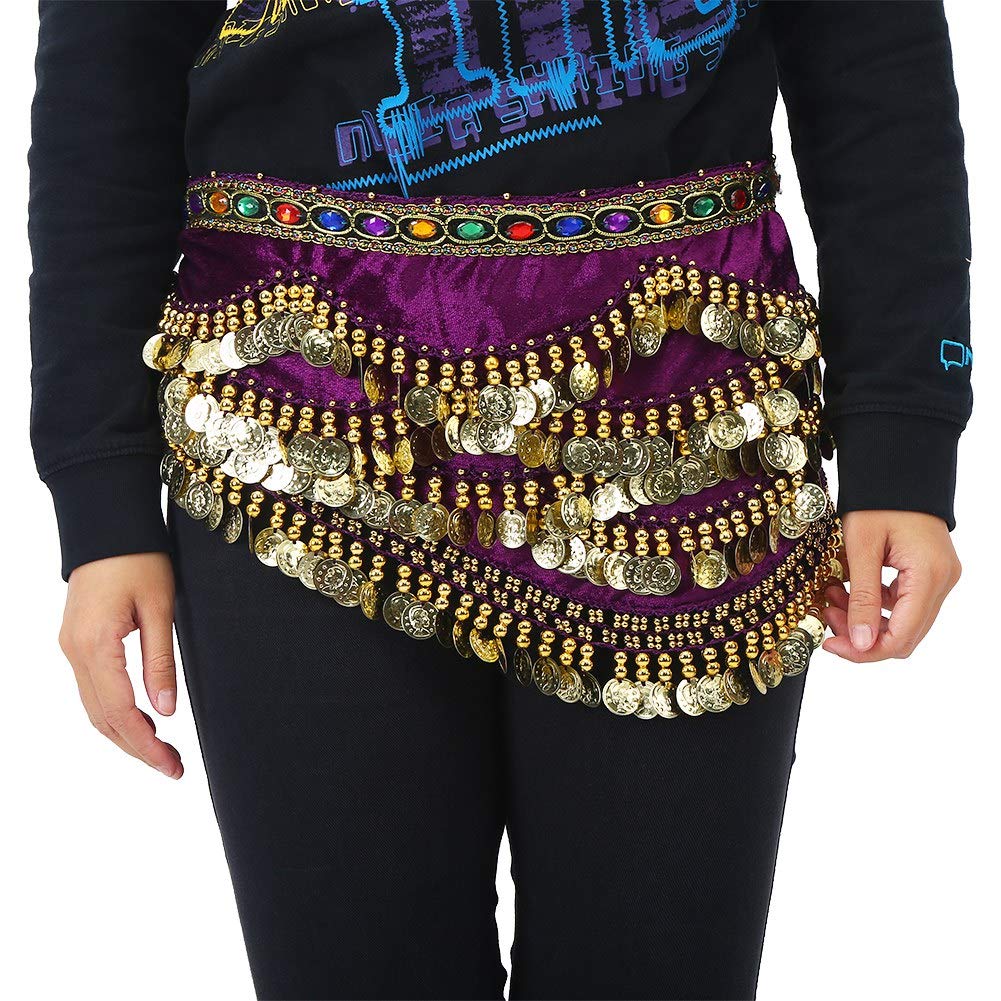 GSJNHY Écharpe De Danse Du Ventre En Soie Accessoires De Danse Du