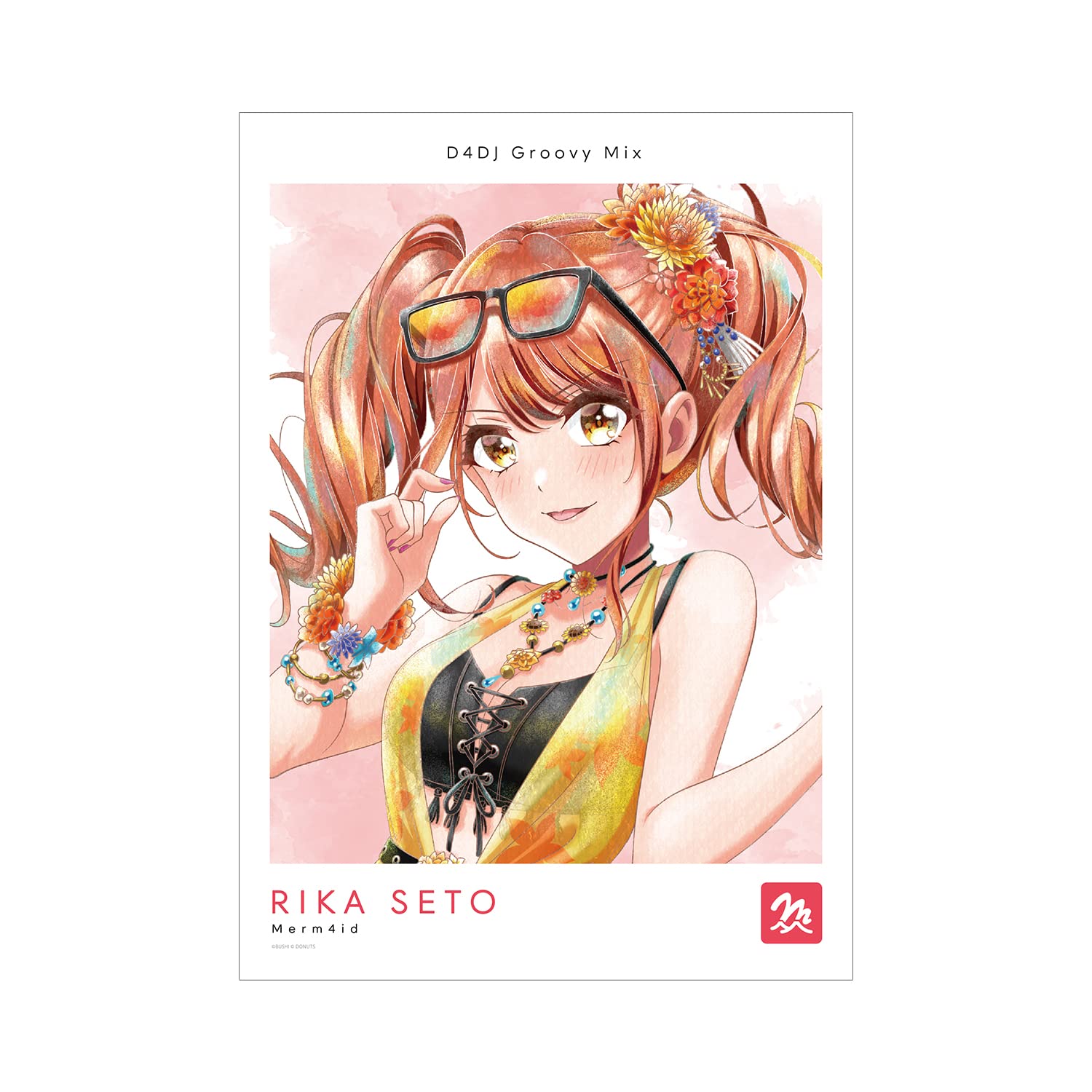 D4DJ Groovy Mix Seto Rika Ani Art aqua label Vol. 2 A3 Matte