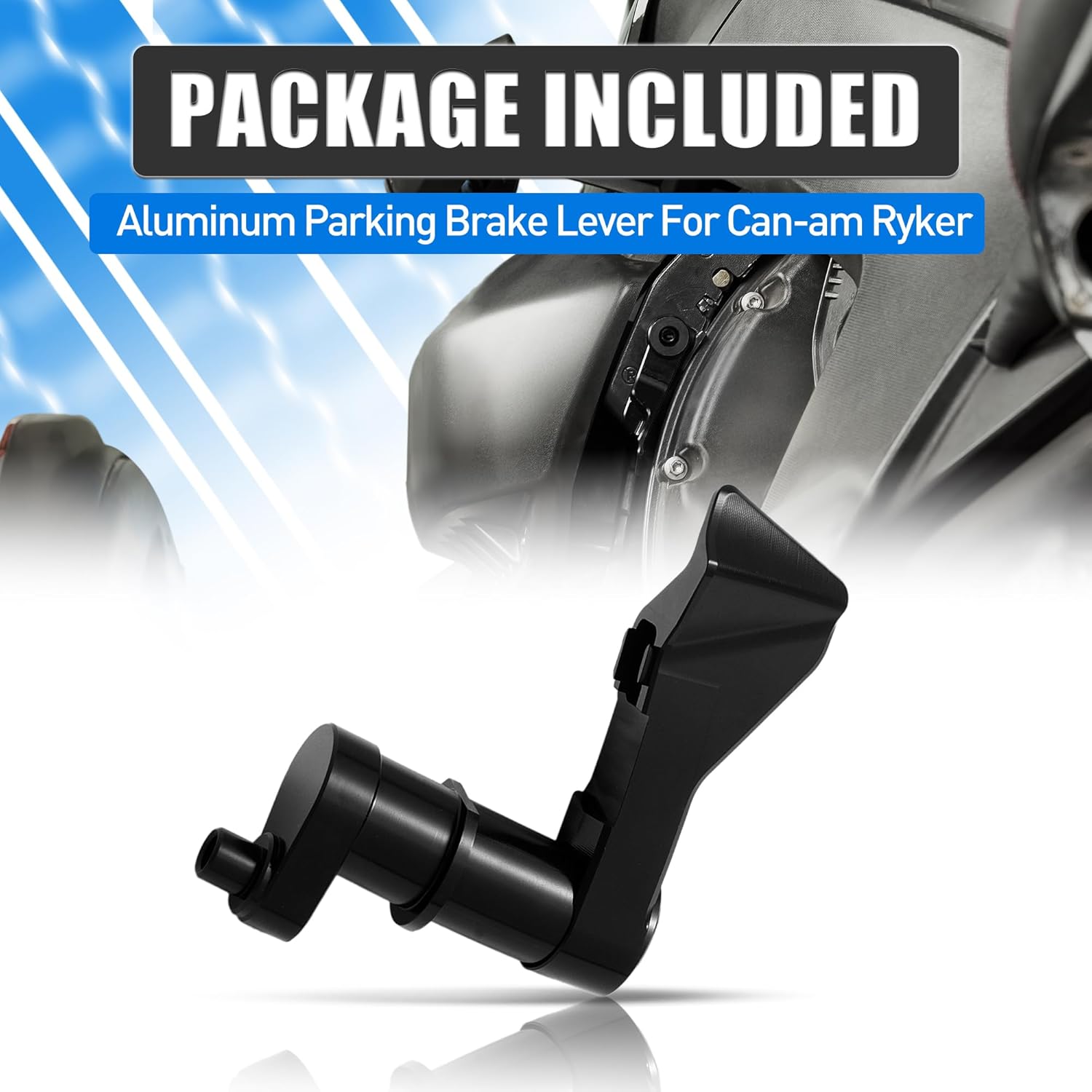 Parking Brake Lever for Ryker Billet Aluminum Brake Lock Handle Lever for Can-Am Ryker ACE 600/900 / Rally Edition/Sport 2015-2025 (Black)