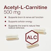 Vista 4 de Protocol Acetyl- L-Carnitina 500mg - Suplemento energético, nervio y apoyo cerebral - 100 cápsulas vegetales
