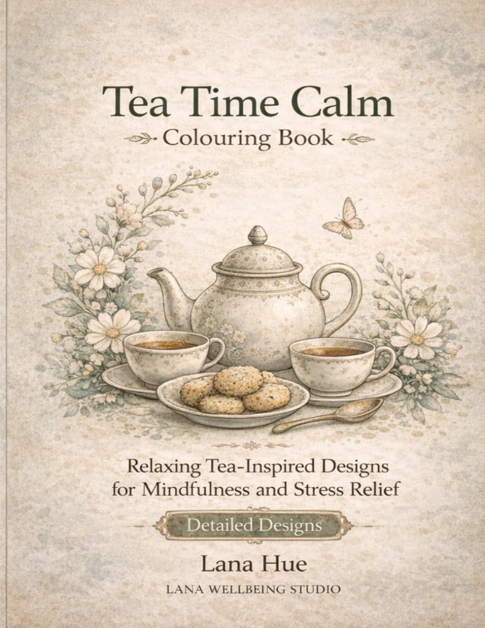 Tea Time Calm: Relaxing Tea-Inspired Designs for Mindfulness and Stress Relief (Calm Colouring Books for Relaxation)