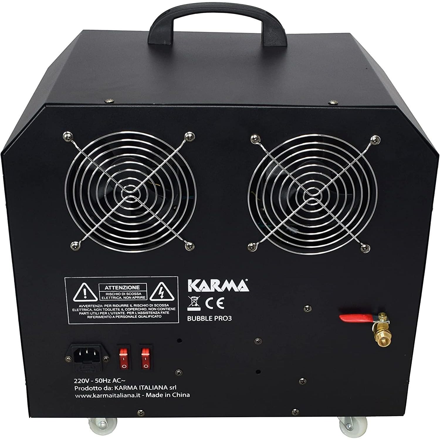 Double Machine à bulles professionnelle - Karma BUBBLE-PRO3, jusqu'à 8m de distance, Capacité 3L, avec télécommande
