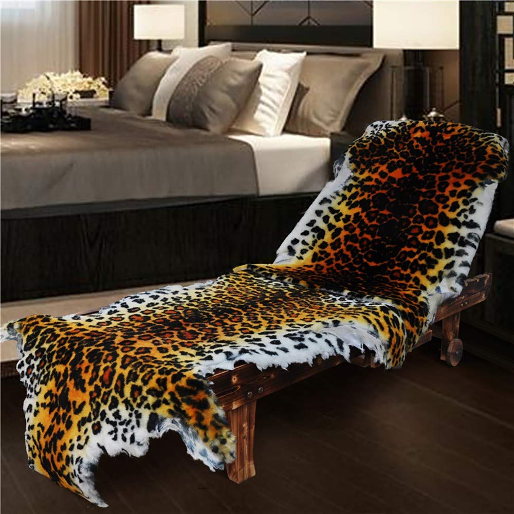 Tapis en Peau de Mouton SynthéTique，Faux Lambskin Rug Fur Sheepskin Style Rugs Peau de Mouton Laine Coussin Chaise Chambre Salon Baie VitréE Couverture, Peut êTre Personnalisé