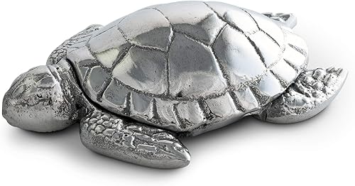 Miniatura 4 de Arthur Court Diseños de aluminio océano tortuga botella barra cerveza herramienta estatuilla decoración decoración abridor 4 pulgadas x 3 pulgadas