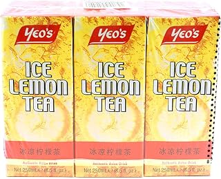 Yeo's Iced Lemon Tea Drink 6 Tetrapacks, 1500 ml, Lemon