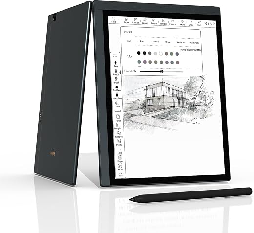 Bigme 10.3 Inch Color E-Ink Reading and Writing Tablet, 5.5mm Thickness Note Taking ePaper Tablet, 8GB RAM + 256GB ROM, To...