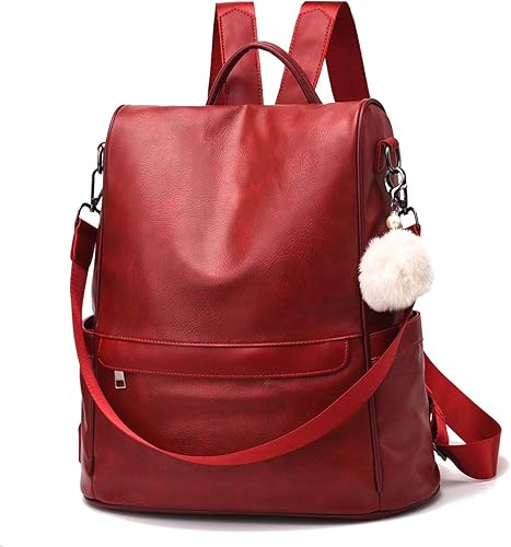 CHERUTY - Bolso estilo mochila para mujer, de cuero sintético antirrobo, informal y moderno, bolsa de hombro para damas